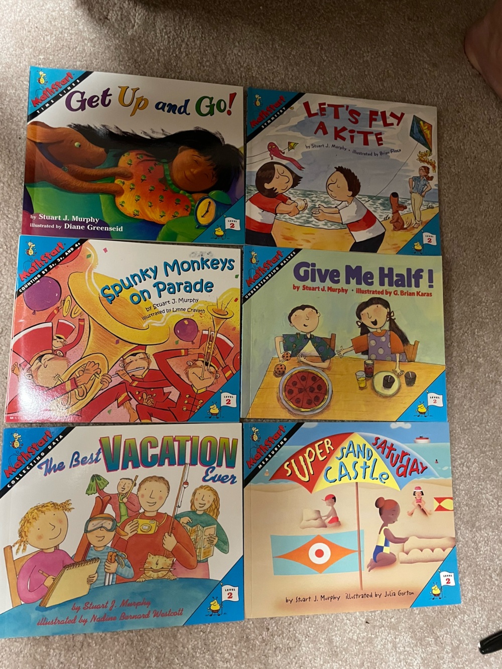 Math Start by Stuart J. Murphy - Level 2 includes 6 different books.